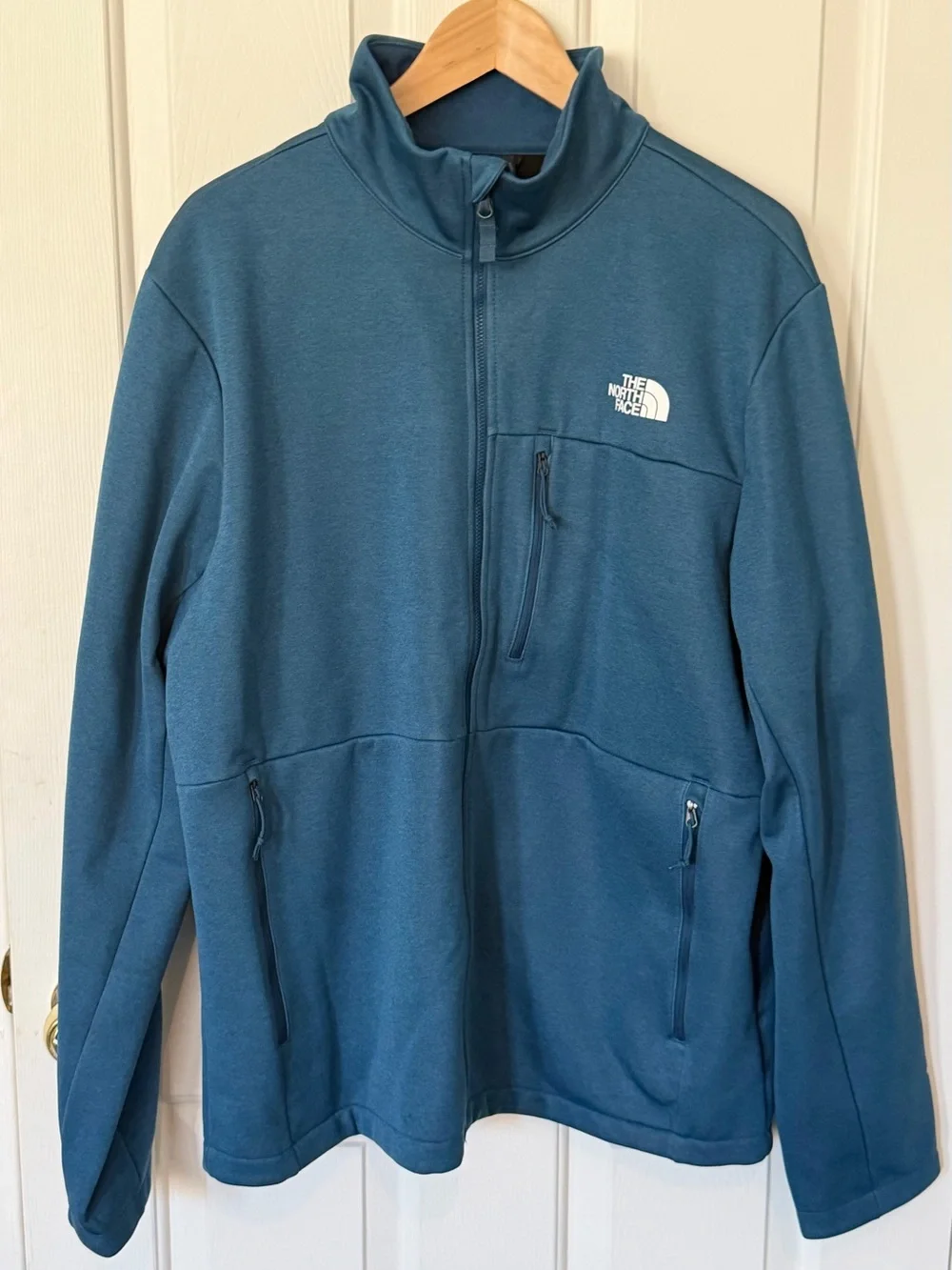 The North Face Men's Teal Zip-Up Fleece Jacket